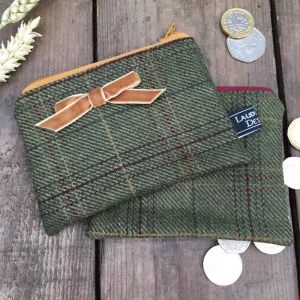 ESME Green Check Purse