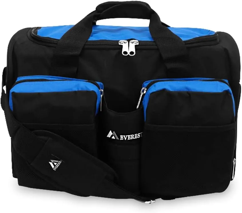Everest Gym Bag with Wet Pocket, Royal Blue