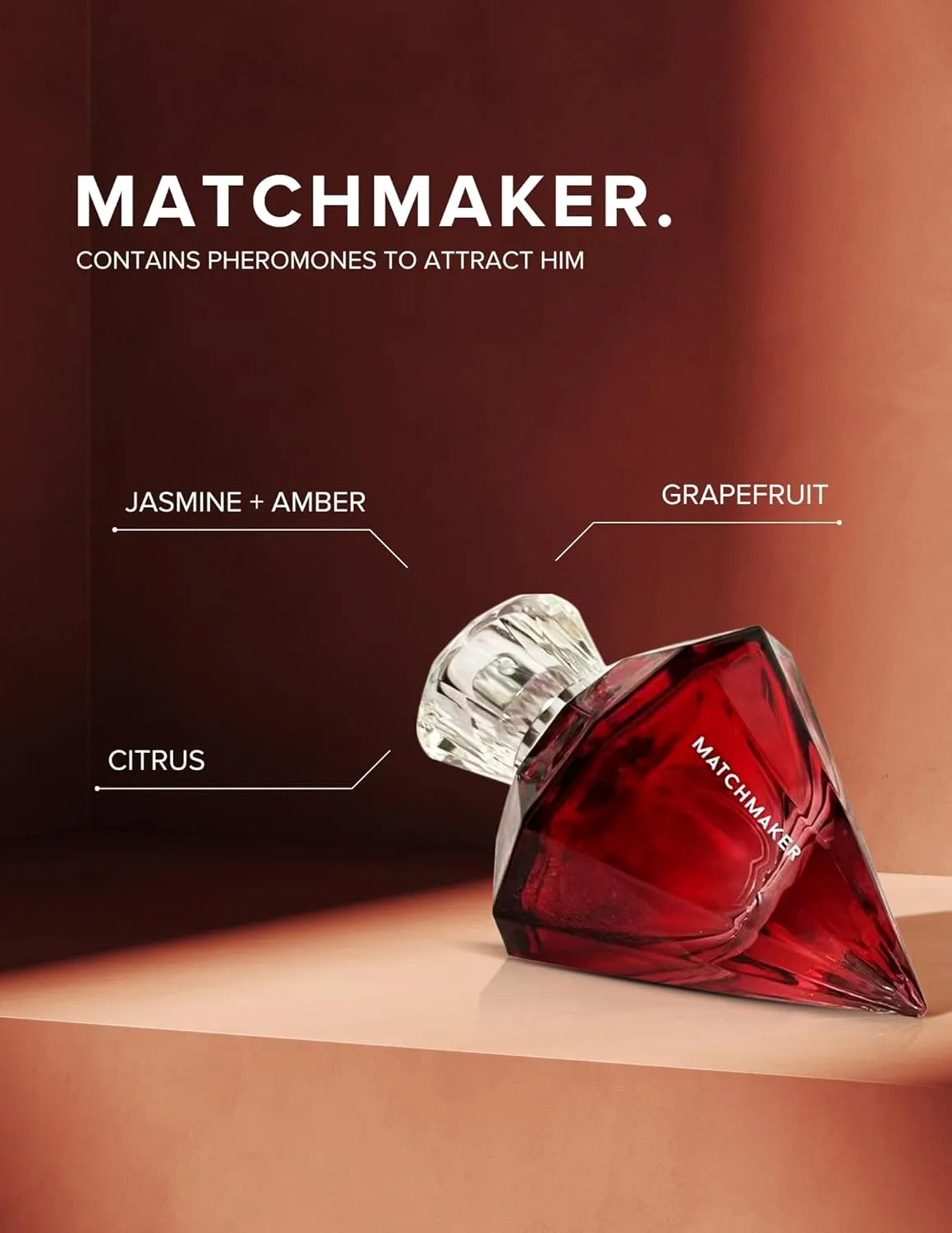 Eye of Love Matchmaker Red Diamond LGBTQ  Pheromone Parfum for Women to Attract Her - Created with Patti Stanger - 30ml