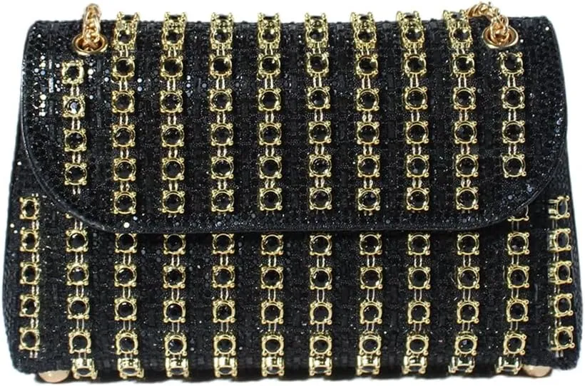 Fashion Dinner Bag Diamond-Encrusted Hand Bag Delicate Senior Sense Square Women's Hand Bag Shoulder Bag Crossbody Bag