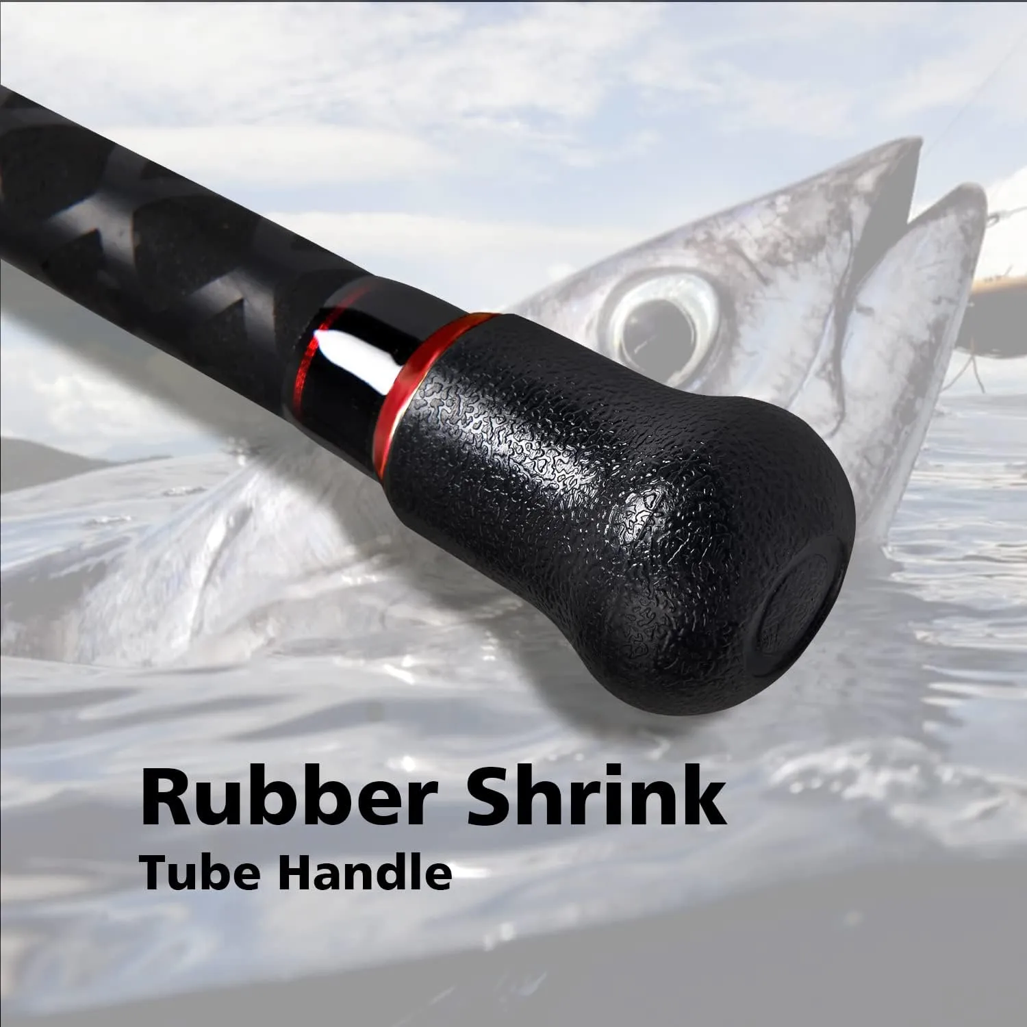 Fiblink Surf Spinning Fishing Rod 2-Piece Graphite Travel Fishing Rod(12 Feet & 10 Feet)