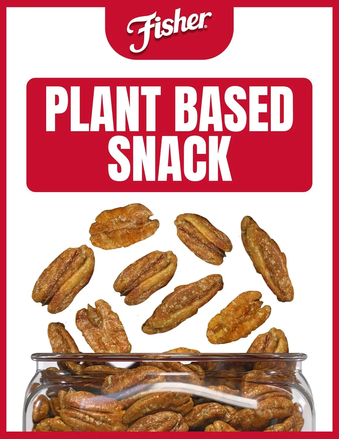 Fisher Snack Glazed Pecans, 24 Ounces, Made with Whole Mammoth Candied Pecans, 100% Recyclable