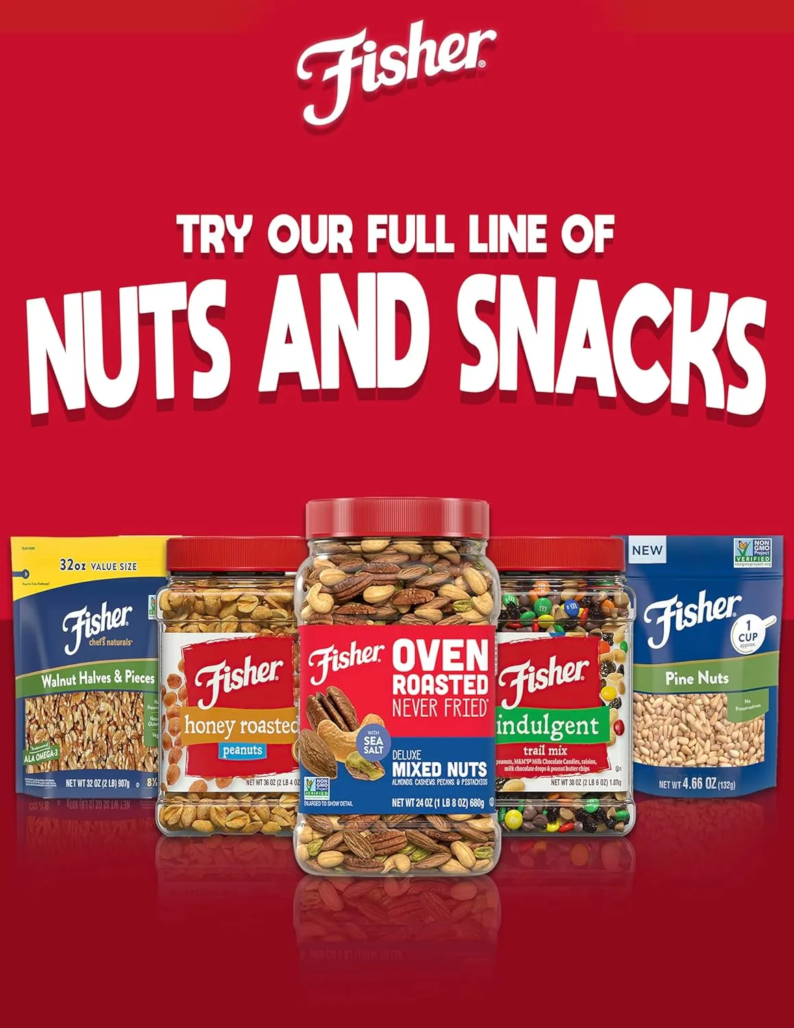 Fisher Snack Glazed Pecans, 24 Ounces, Made with Whole Mammoth Candied Pecans, 100% Recyclable