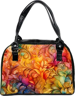 Flora and Fauna Collection Colorful, Large, Whimsical, Womens Handbag, Purse, Travel Bag, Satchel, Fav Tote