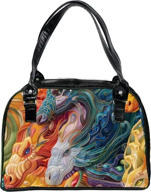 Flora and Fauna Collection Colorful, Large, Whimsical, Womens Handbag, Purse, Travel Bag, Satchel, Fav Tote