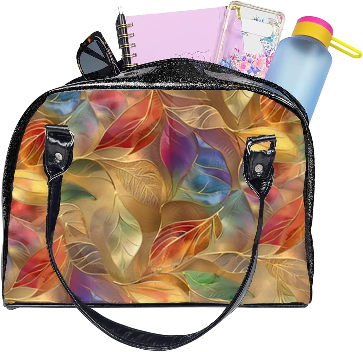 Flora and Fauna Collection Colorful, Large, Whimsical, Womens Handbag, Purse, Travel Bag, Satchel, Fav Tote
