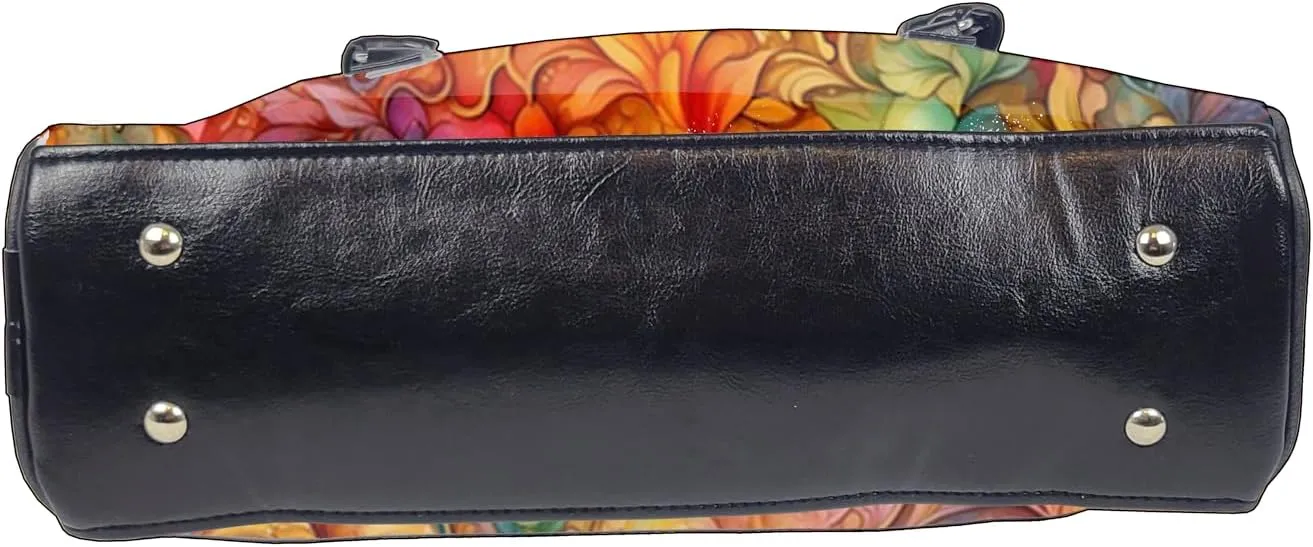 Flora and Fauna Collection Colorful, Large, Whimsical, Womens Handbag, Purse, Travel Bag, Satchel, Fav Tote
