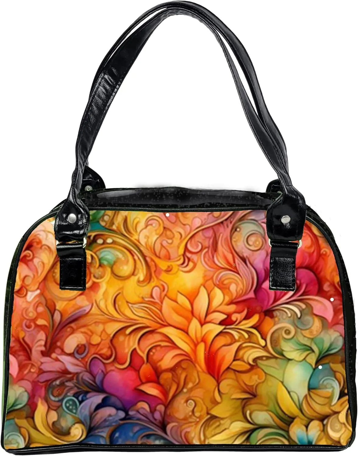 Flora and Fauna Collection Colorful, Large, Whimsical, Womens Handbag, Purse, Travel Bag, Satchel, Fav Tote