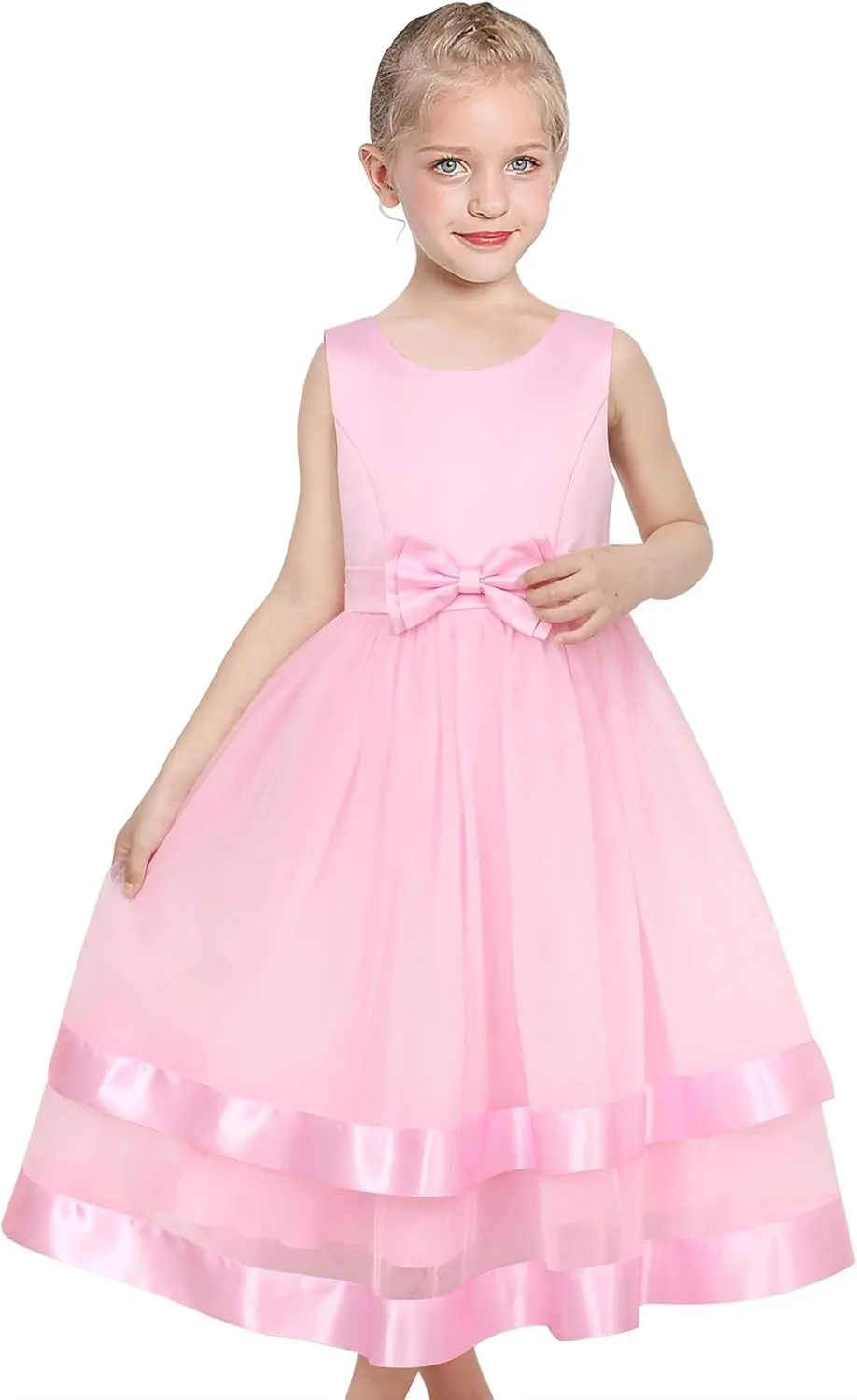 Flower Girl Dress Elegant Party Ball Gowns Vintage Pageant Princess Formal Dress