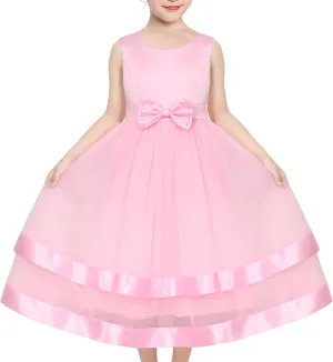 Flower Girl Dress Elegant Party Ball Gowns Vintage Pageant Princess Formal Dress