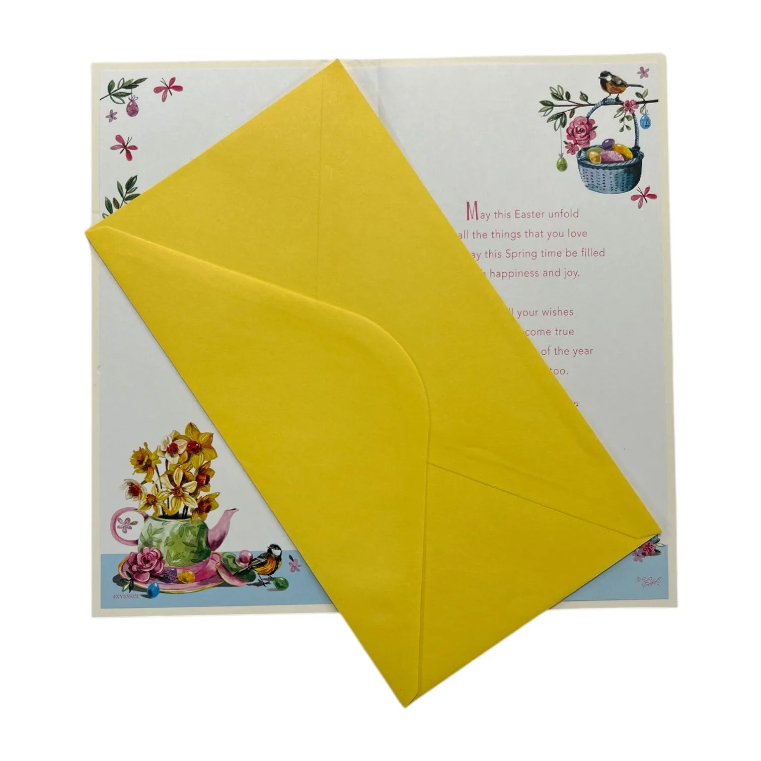 From Both Of Us Chicks And Eggs Floral Easter Card