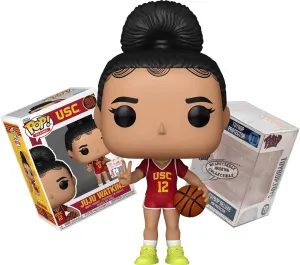 Funko Juju Watkins (Cardinal Jersey)   Pop Protector: USC Trojans College Basketball Pop! Icons Vinyl Figure (Gift Set Bundled with ToyBop Box Protector Collector Case)