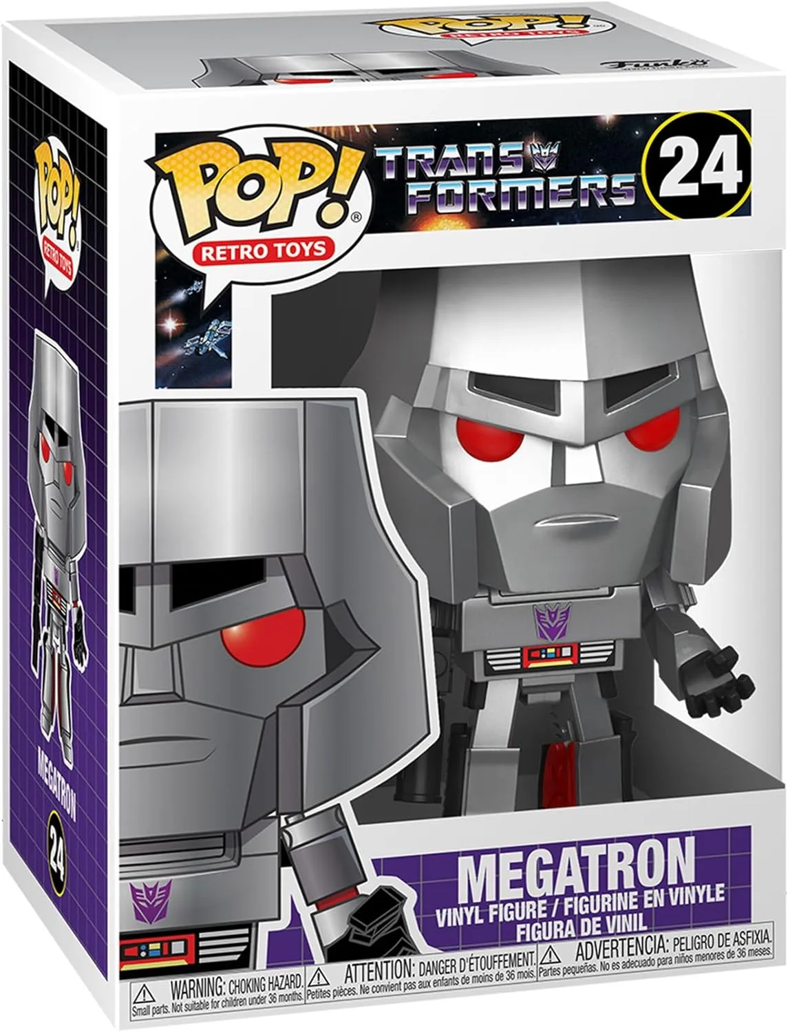 Funko Pop Retro Toys: Transformers - Megatron - Collectable Vinyl Figure - Gift Idea - Official Merchandise - Toys for Kids & Adults - Action/Adventure Fans - Model Figure for Collectors and Display