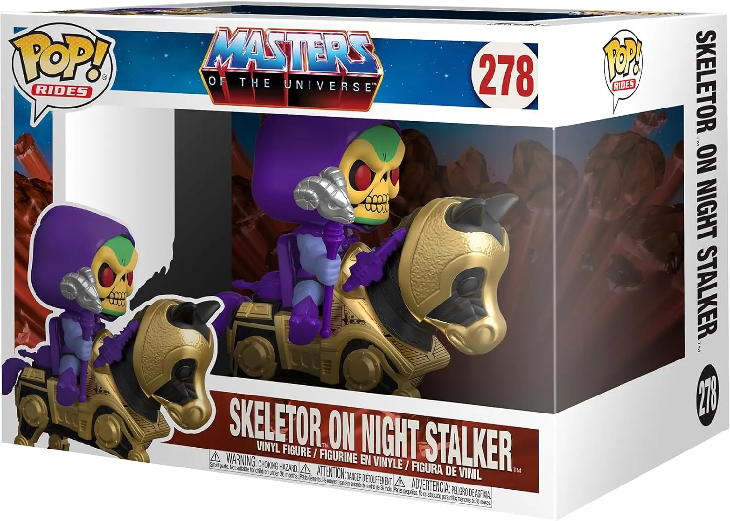 Funko POP Rides Retro Toys: Master's of The Universe - Skeletor with Night Stalker,Multicolor,56201