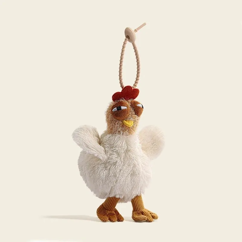 Fur Chicken Plush Bag – Funny & Kawaii Ugly Hen Handbag