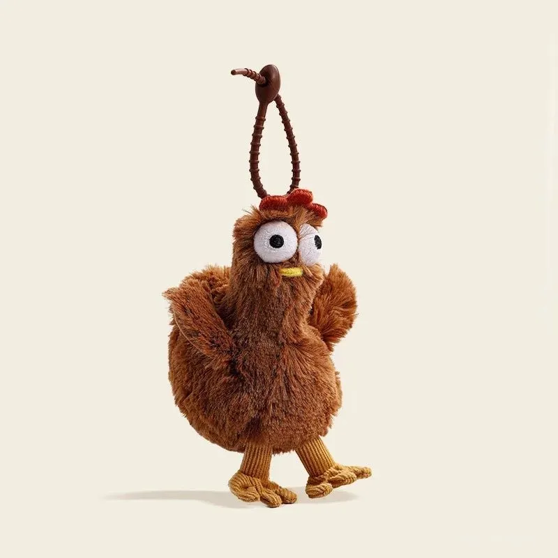 Fur Chicken Plush Bag – Funny & Kawaii Ugly Hen Handbag