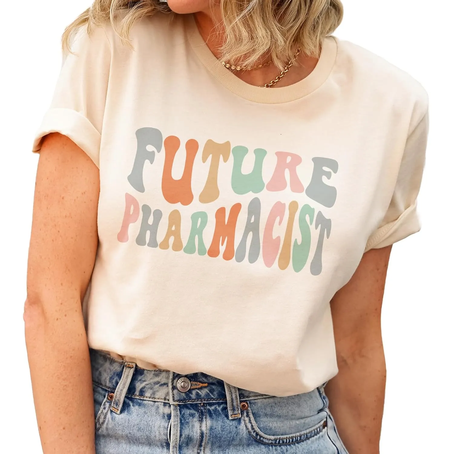 Future Pharmacist Shirt, Pharmacology Student Graduation Gift, Groovy Pharmacy Shirt For Women, Unisex Graphic Tee