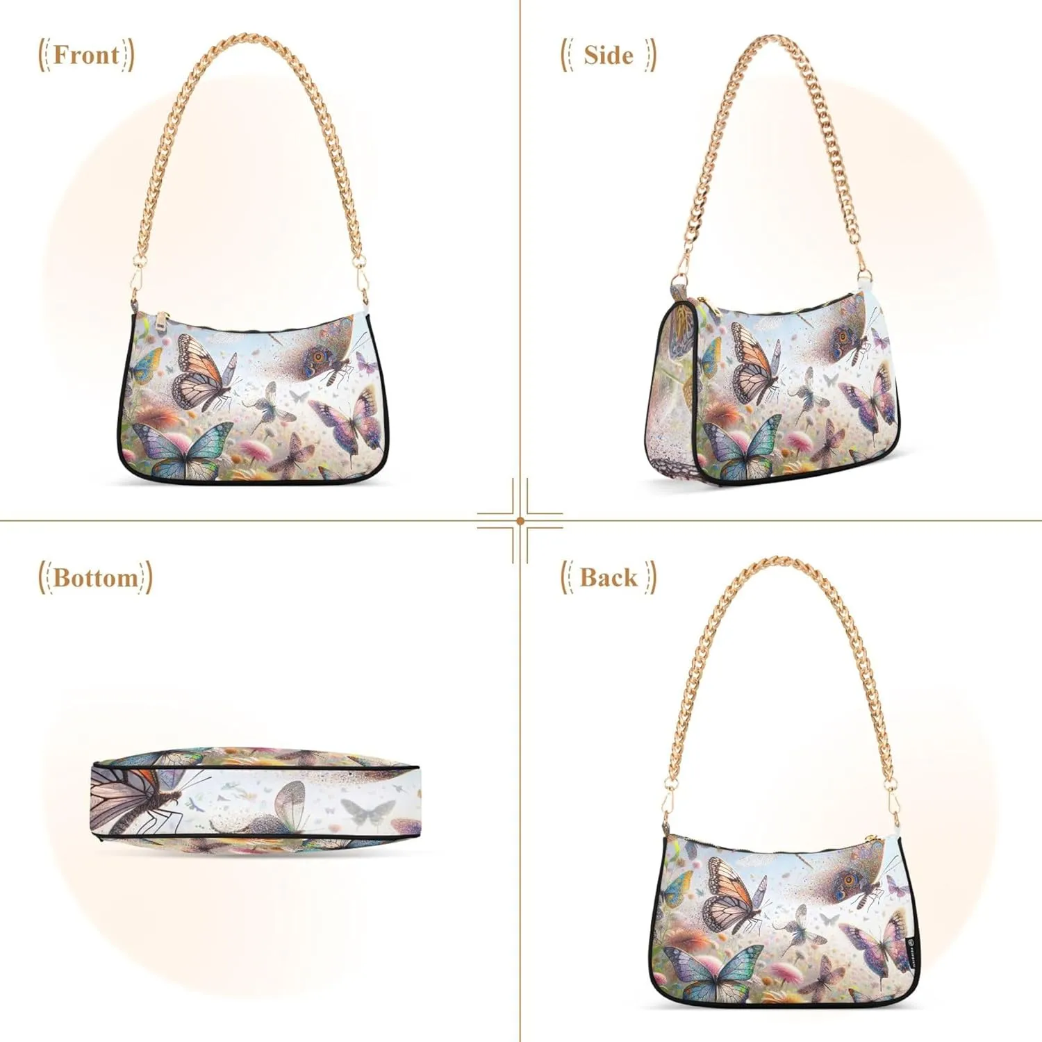 Game Controller Monster Face Medium Purse Hobo Party Purses Womens Ladies Handbags Chain Cute Shoulder Bag