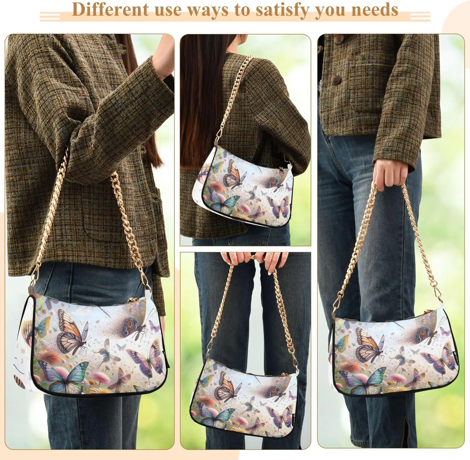 Game Controller Monster Face Medium Purse Hobo Party Purses Womens Ladies Handbags Chain Cute Shoulder Bag