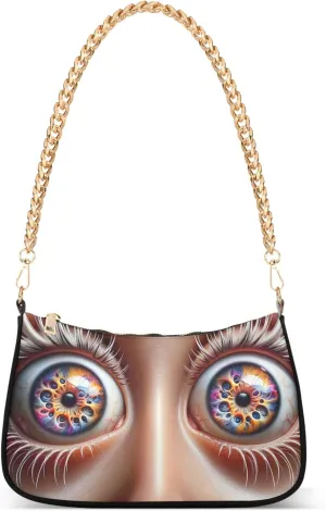 Game Controller Monster Face Medium Purse Hobo Party Purses Womens Ladies Handbags Chain Cute Shoulder Bag