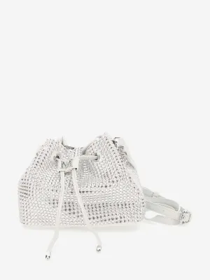 Girls Diamante Bucket Bag in Ivory (H:17cm C: 52cm)