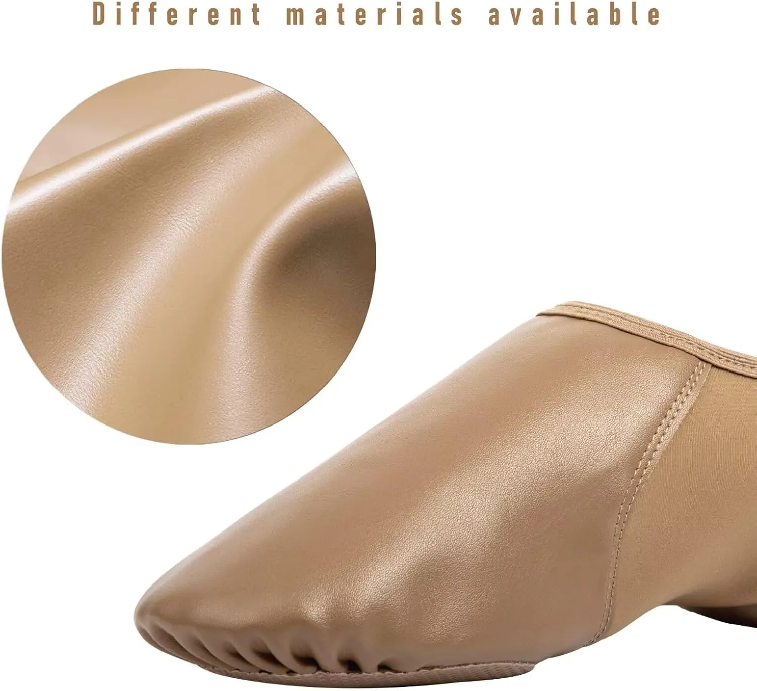 Girls Vegan Leather Jazz Shoes,Soft Vegan Leather Dance Slippers for Toddler/Little Kid/Big Kid