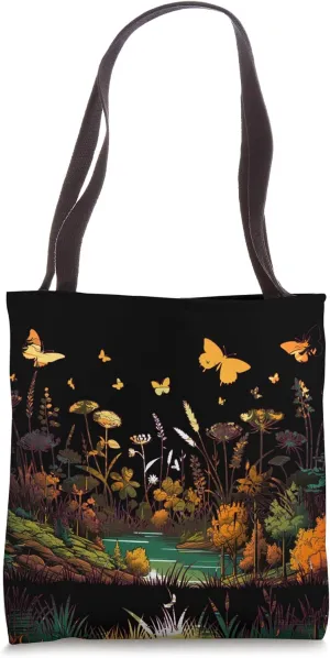 Golden Meadow: A Sunlit Garden of Butterflies Tote Bag