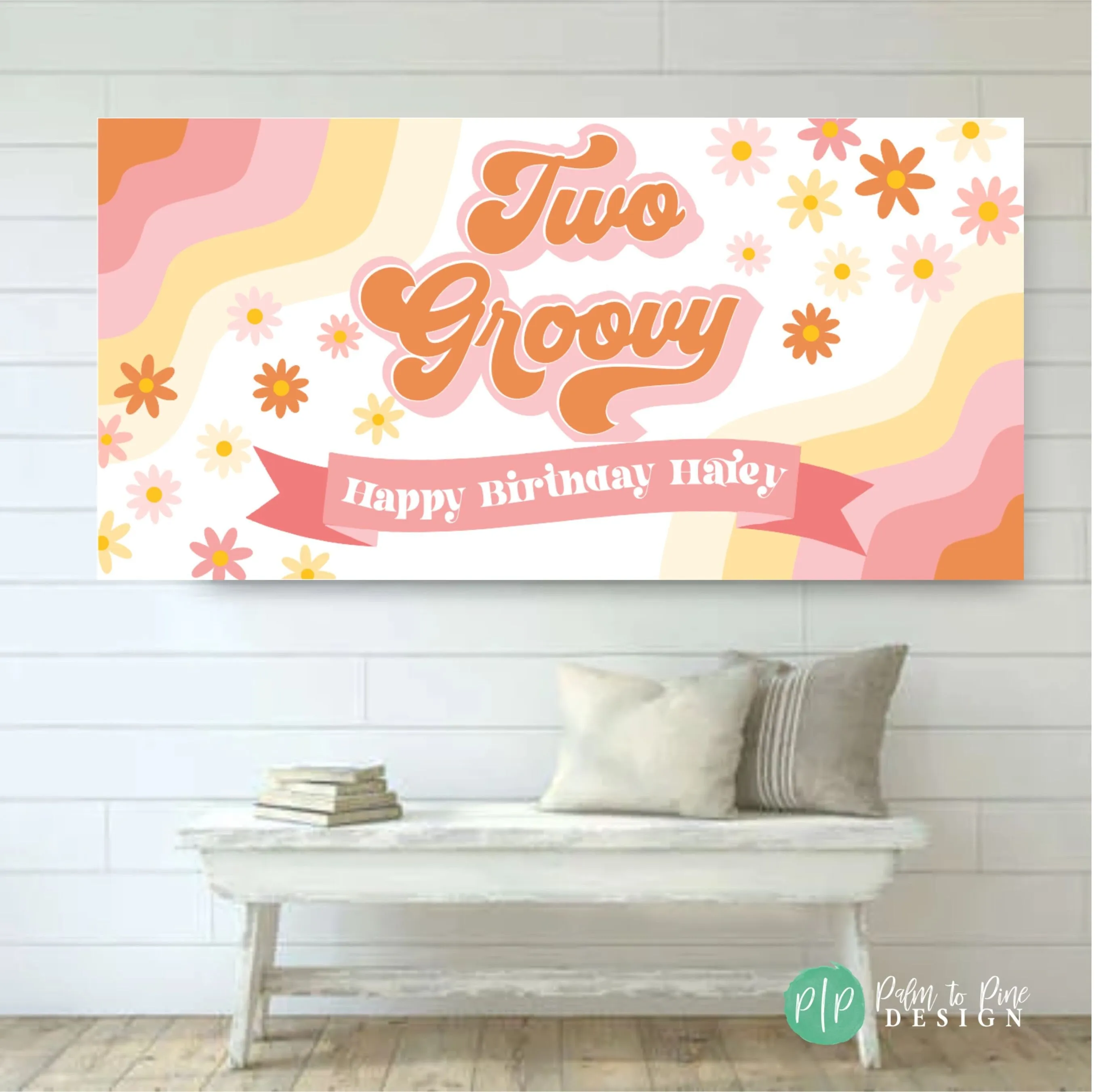 Groovy Birthday Banner