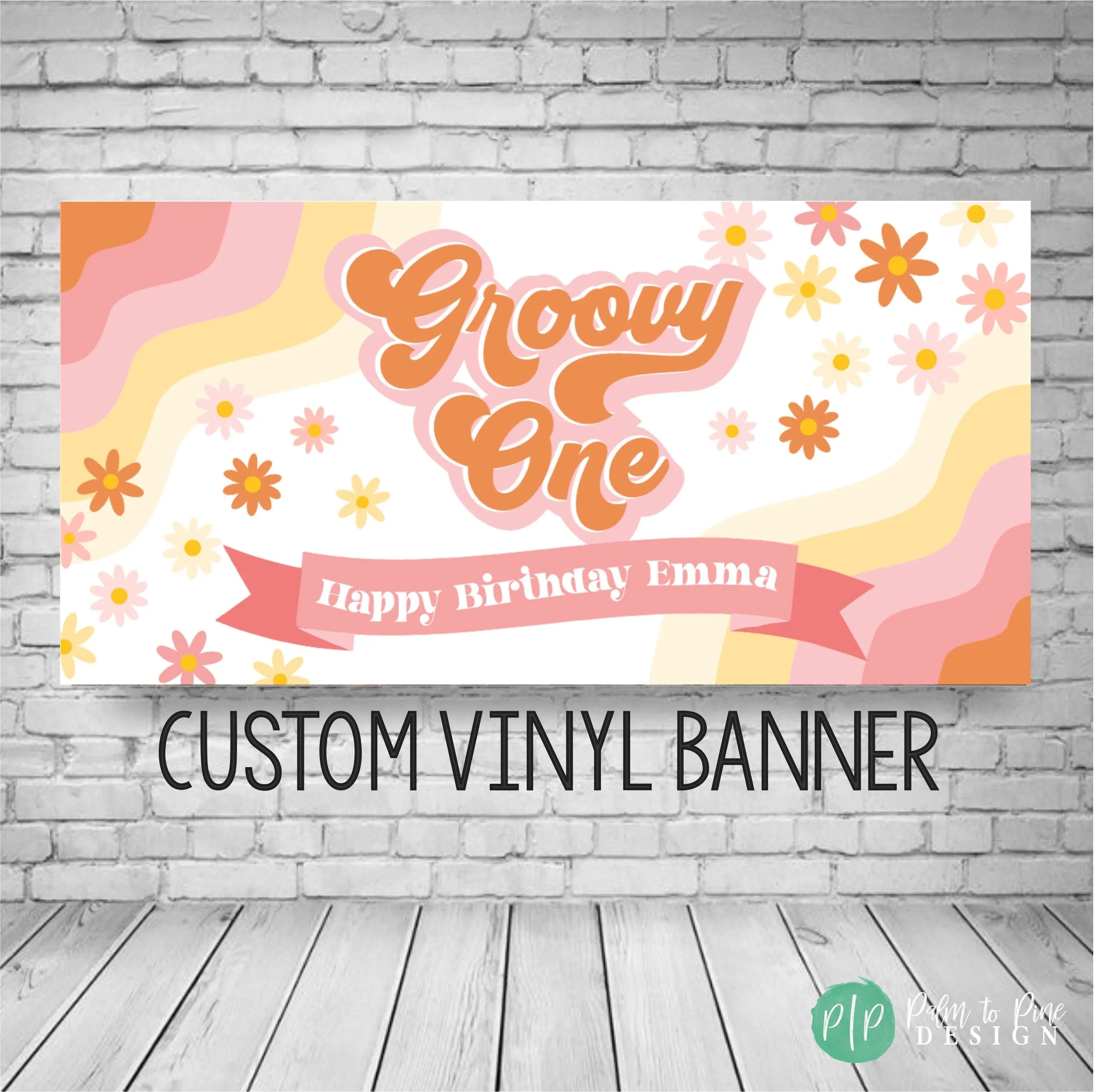 Groovy Birthday Banner