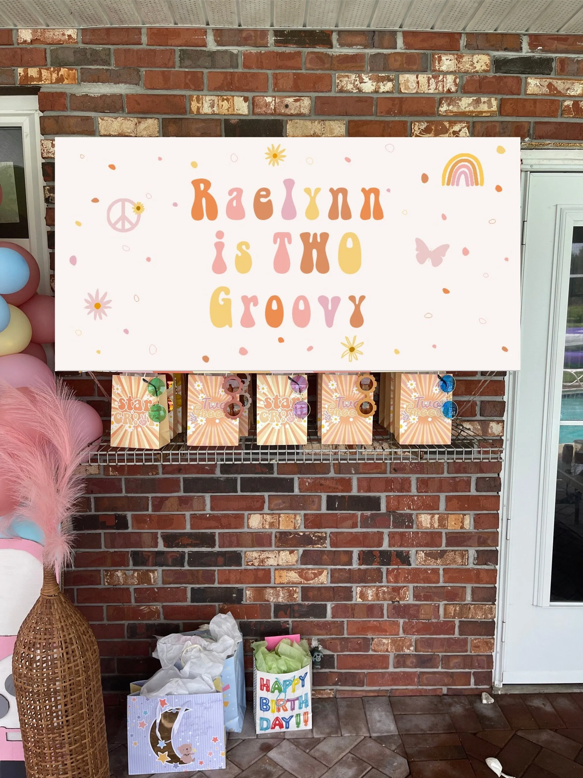 Groovy Birthday Banner