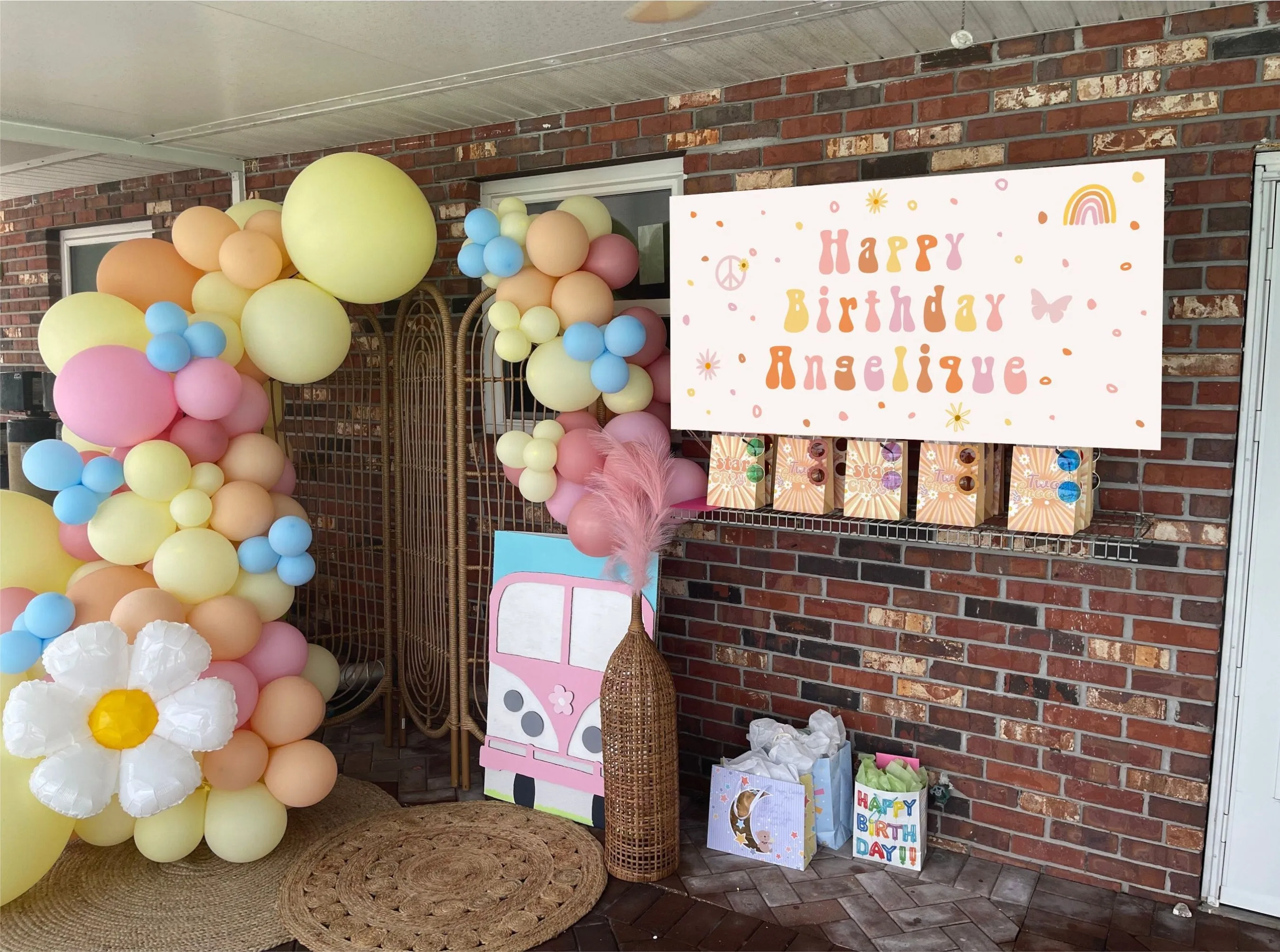 Groovy Birthday Banner