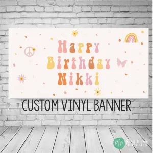 Groovy Birthday Banner