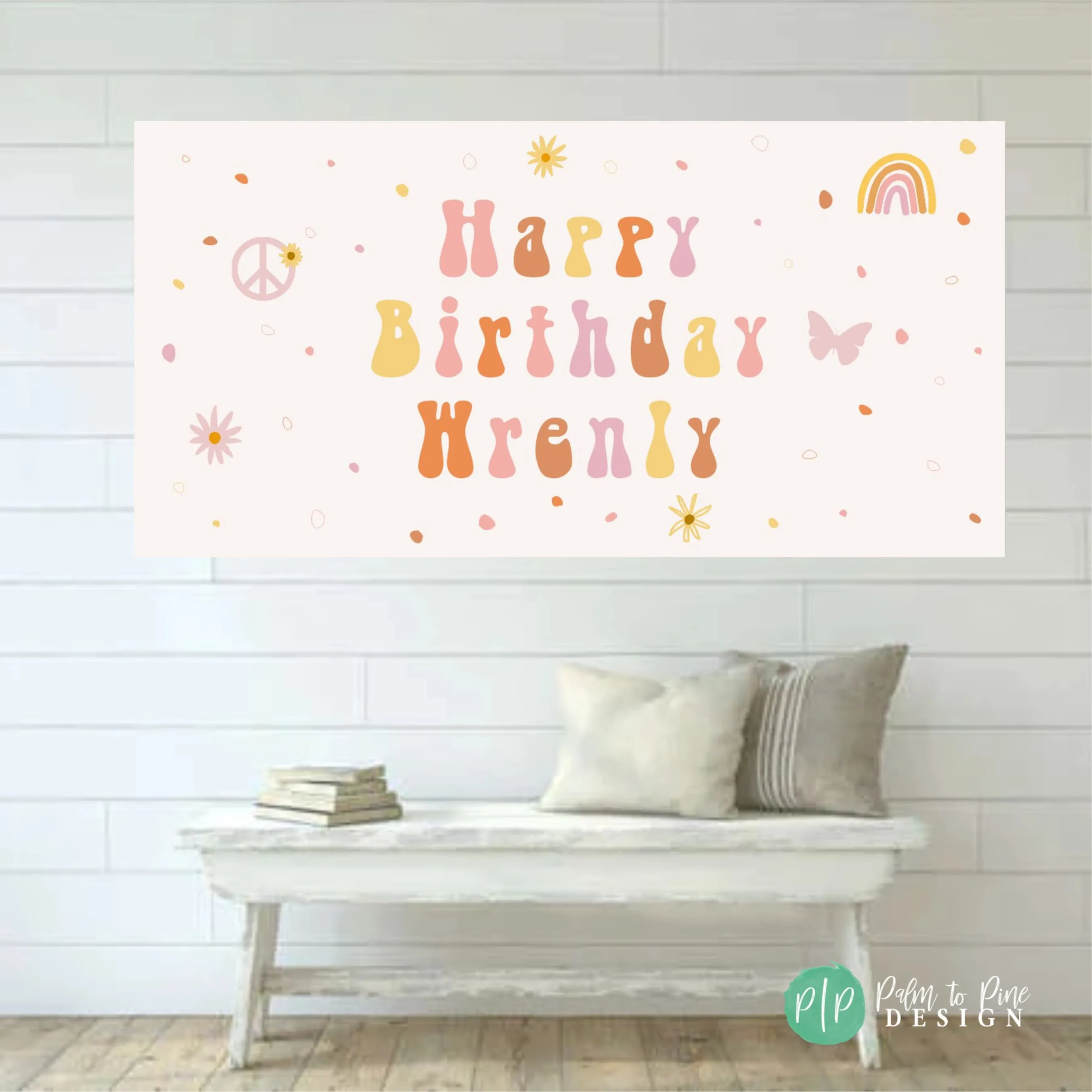 Groovy Birthday Banner