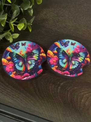 Groovy Butterfly Car Coaster Set by CMD Wholesale