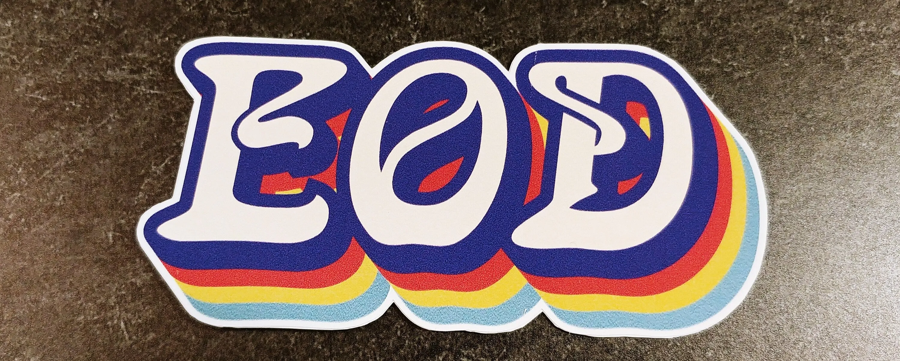 Groovy Retro EOD Sticker