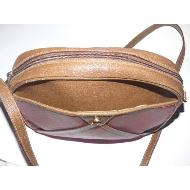 Gucci Vintage Purses Brown Leather Cross Body Bag