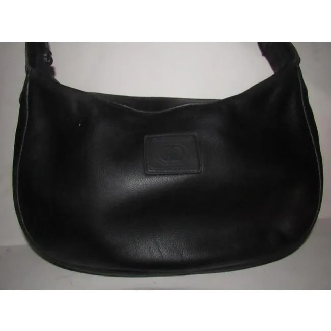 Gucci Xl Vintage Purses Black And Gg Leather Hobo Bag