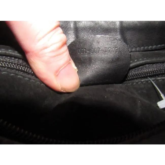 Gucci Xl Vintage Purses Black And Gg Leather Hobo Bag