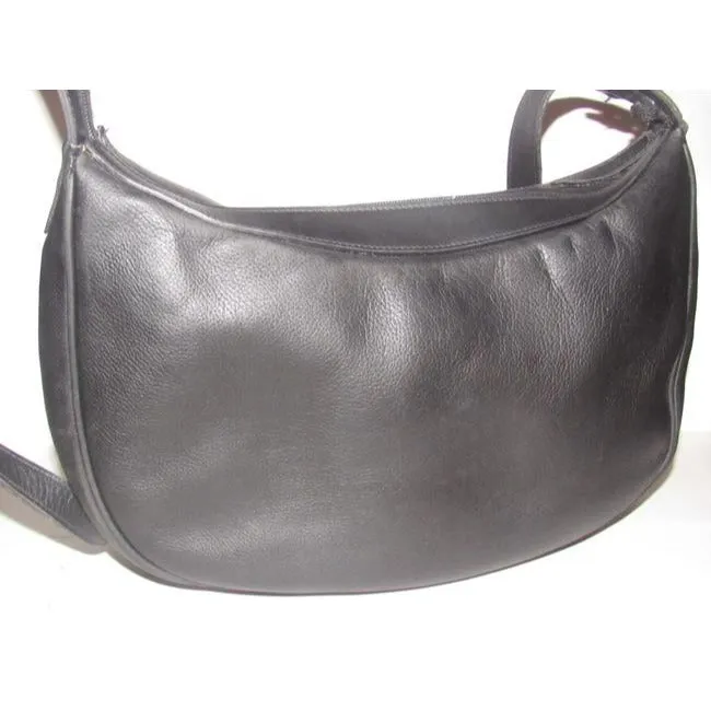 Gucci Xl Vintage Purses Black And Gg Leather Hobo Bag