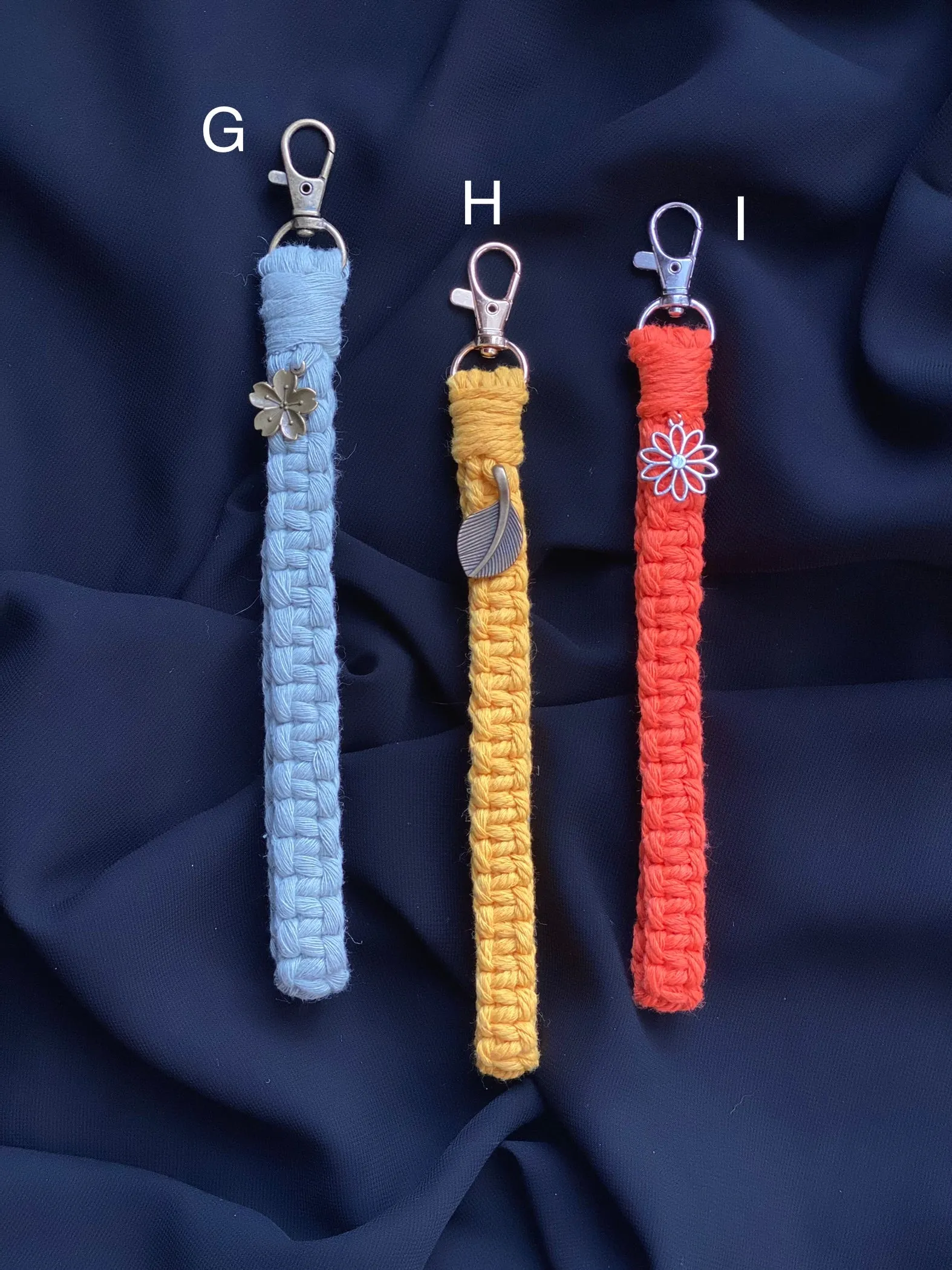 Handmade Macrame Wristlet Keychain