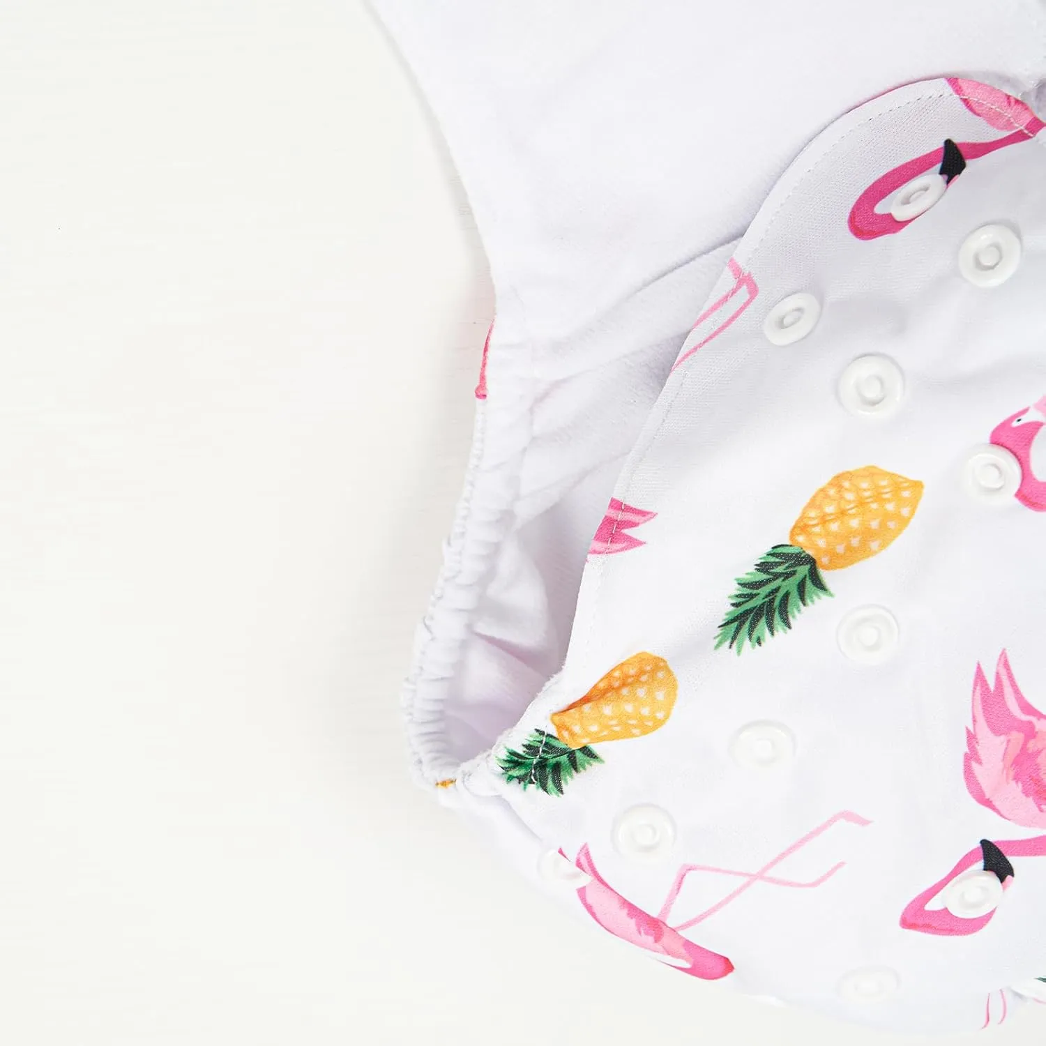 HappyFlute 9 Sets Newborn Baby Cloth Pocket Diapers Adjustable Reusable for Baby Boys and Girls(6-33 pounds,0-3 Years),One Wet Bag 4Diapers and 4Inserts (AD08)