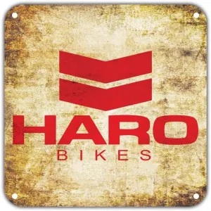 Haro Bikes Bicycles Cycling Goods Vintage Retro Metal Decor Wall Art Shop Garage Bar Aluminum 12"x12" Sign