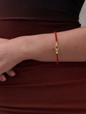 Harry 18K Gold Plated Bracelet in Red