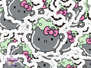 Hello Kitty Halloween Cauldron Sticker