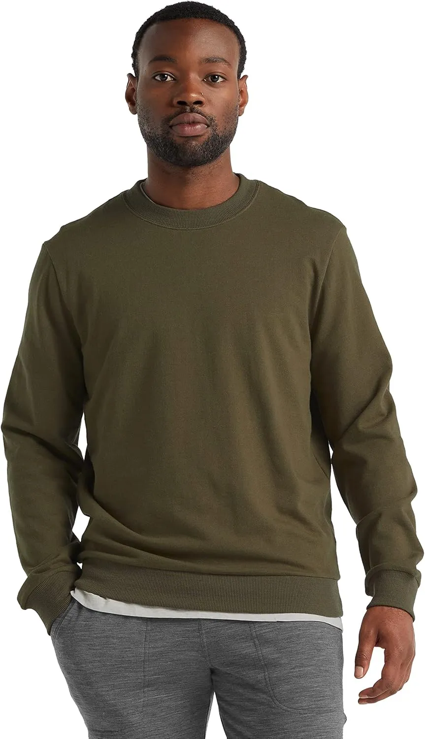 Icebreaker Men's Central Long Sleeve Casual Wool Lounge Sweatshirt