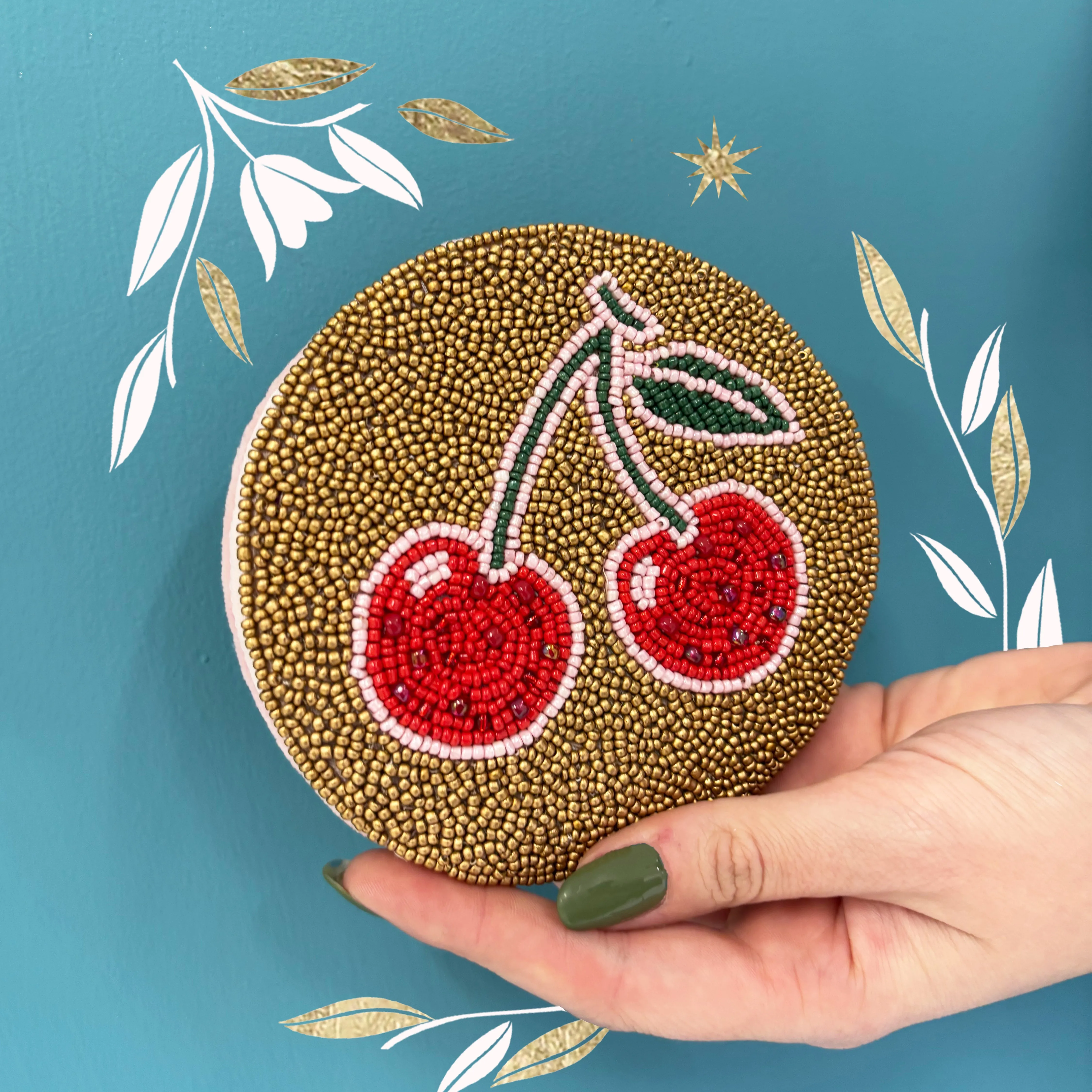 Inked Cherry Coin Purse