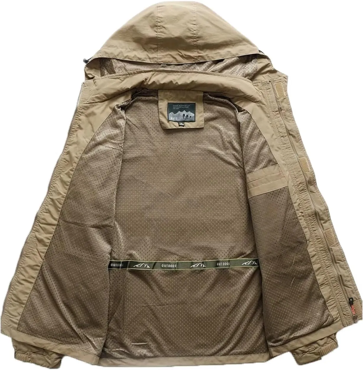 INVACHI Men's M65 Field Jacket Military Jackets for Men Outdoor Army Jackets with Multiple Pockets