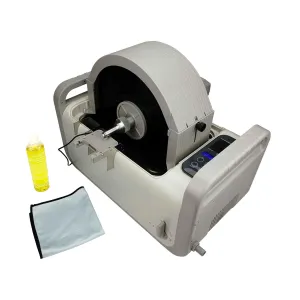 iSonic P4875-NH MVR10-Pro Motorized Ultrasonic Vinyl Record Cleaner for 10 LP Records, with Filter and Spin Drying,2Gal/7.5L, 110V