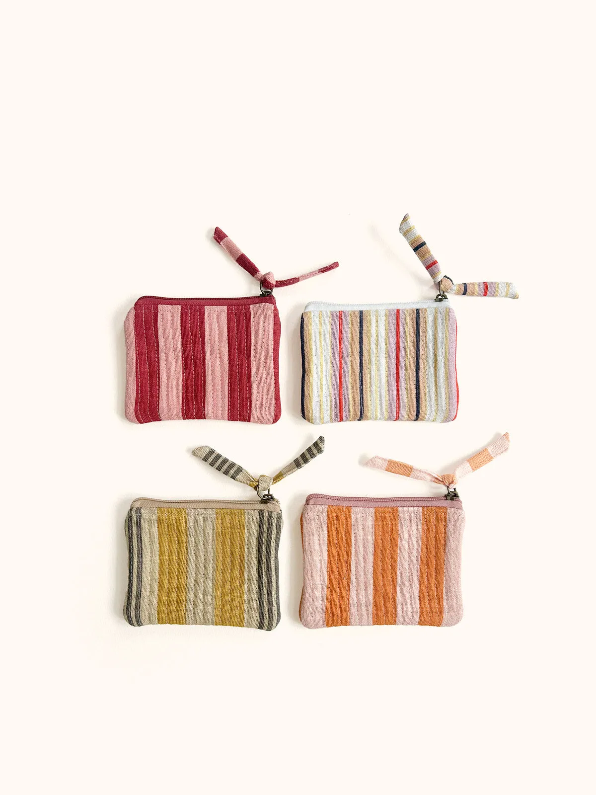 Jaipur Stripe Coin Purse, Tutti Frutti