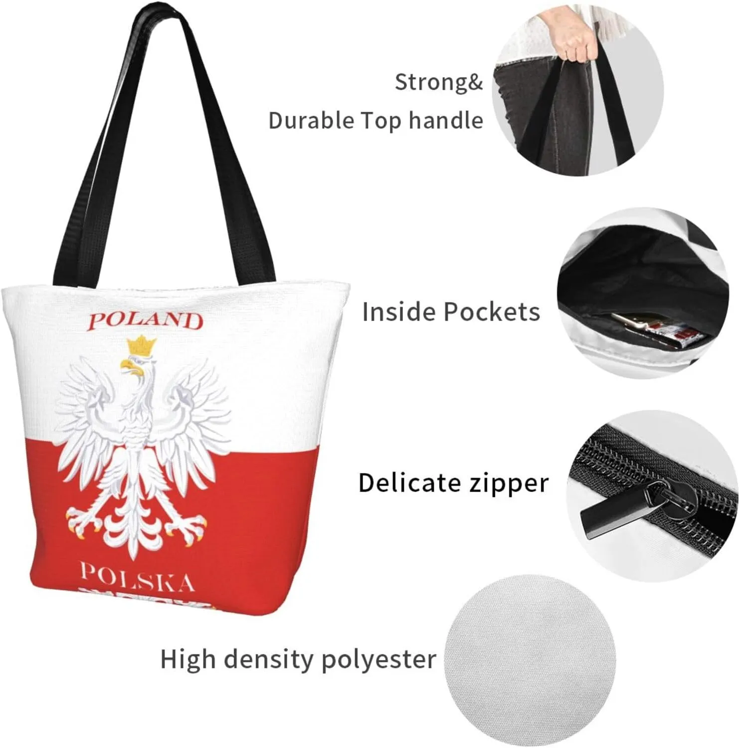Jamaican Flag Butterfly Women's Tote Bag Lightweight Shoulder Bag Shopping Handbag Large Capacity Handbag With Zipper